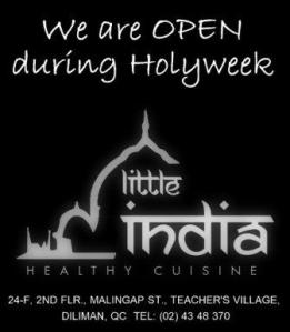 OPEN DURING HOLY WEEK